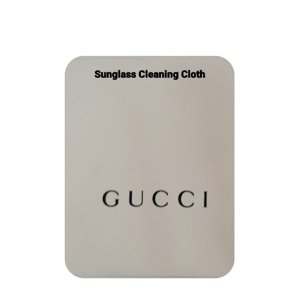 GUCCI Women\'s SUNGLASSES Shades Black Gold Round Logo GG0282SA Italy